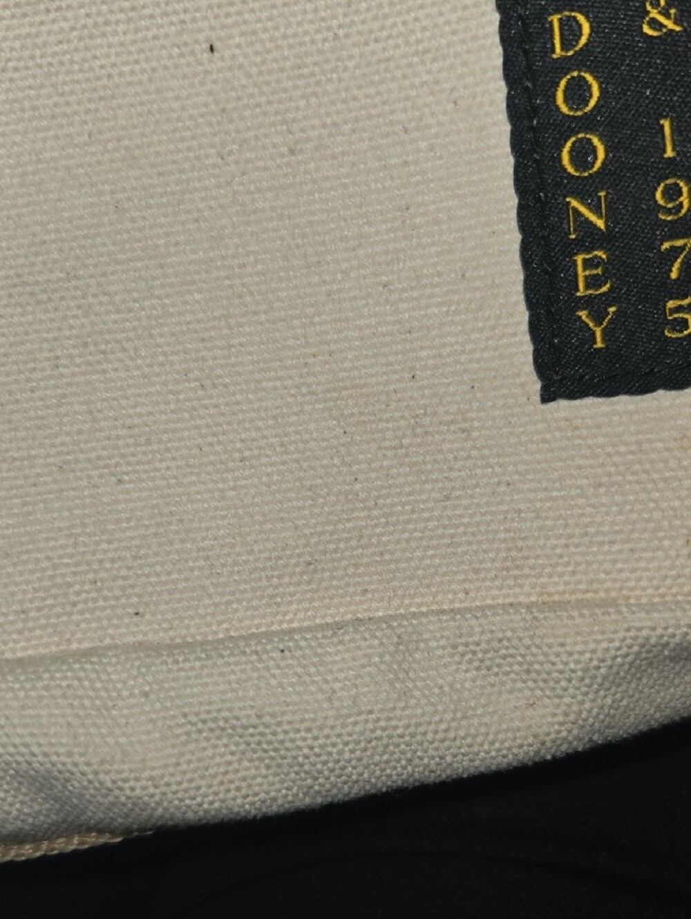 Dooney & Bourke Cream Canvas Crossbody with Tan Trim - Picture 5 of 5